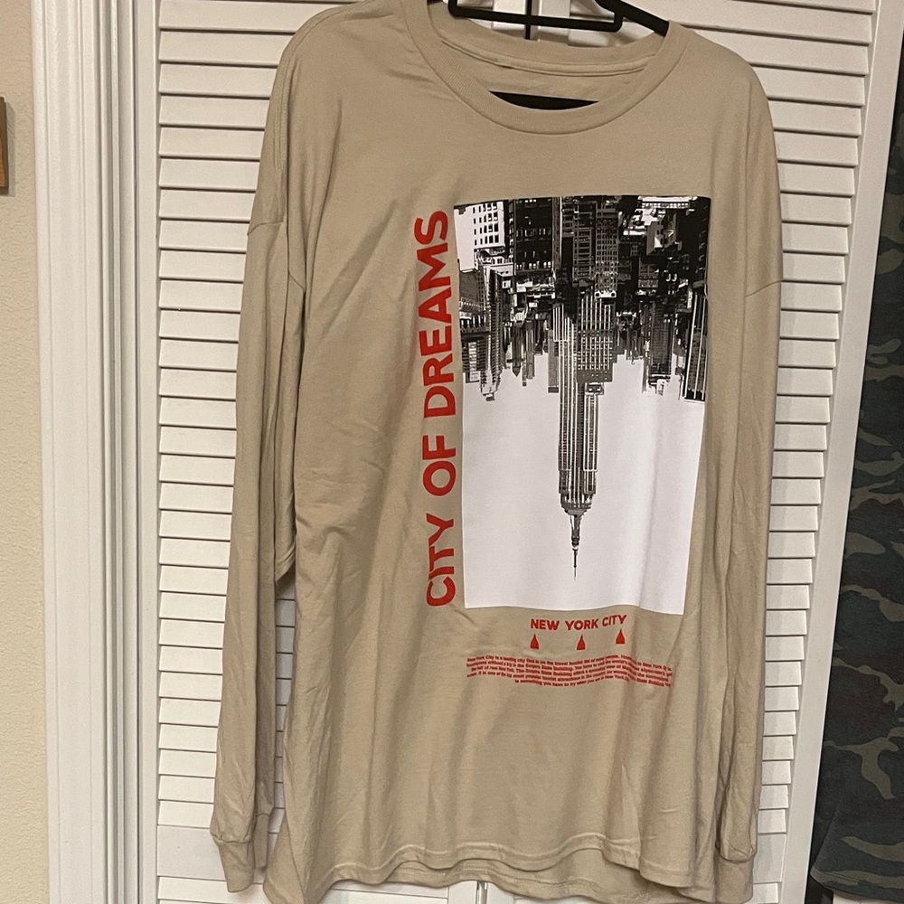 Fashion Nova Cream Cotton Top